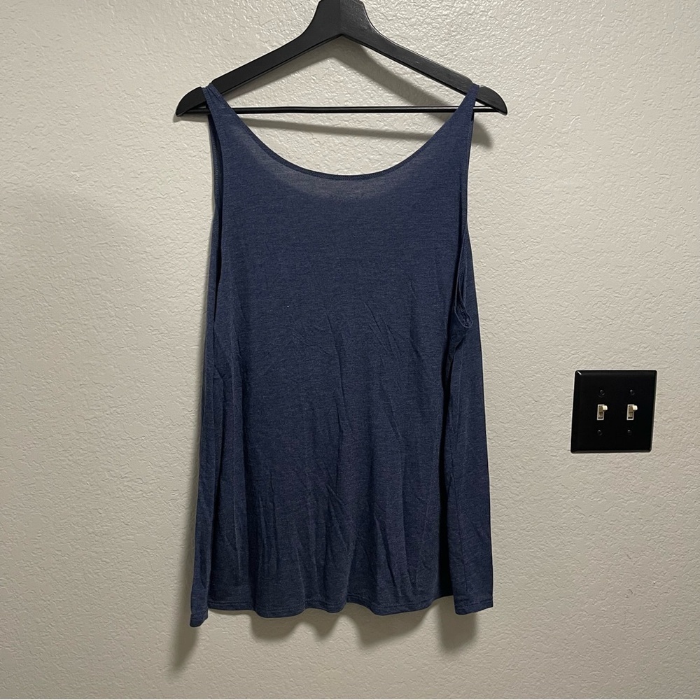 Rainforest Cafe Navy Blue Loose Fit Tank Top Size XL - Picture 4 of 4